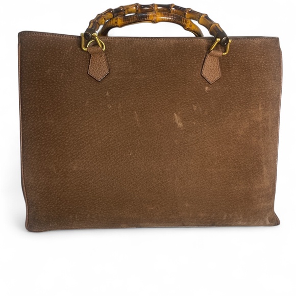 Gucci Diana Bamboo Suede Handle Bag Brown - Picture 2 of 6